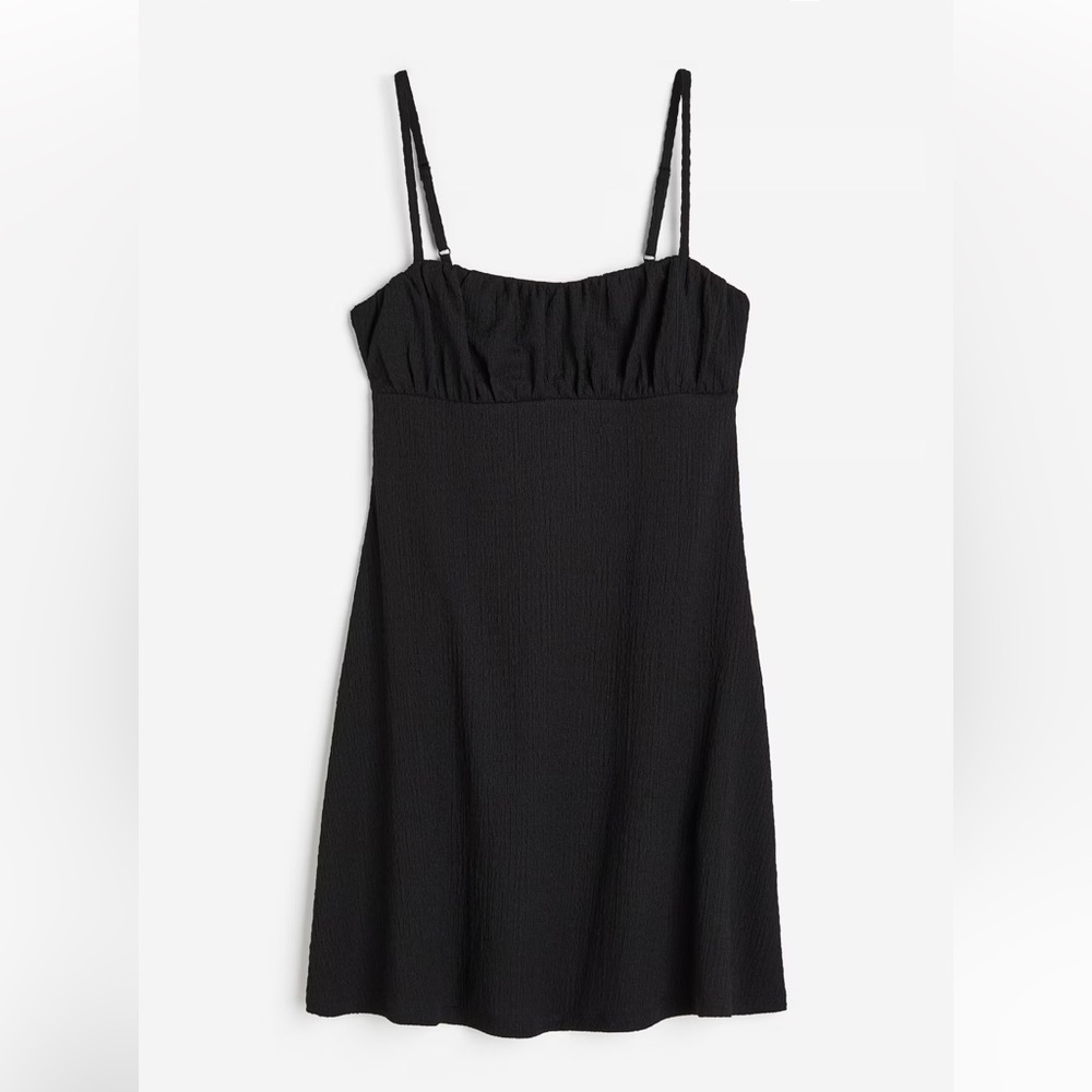 H&M crinkled jersey dress